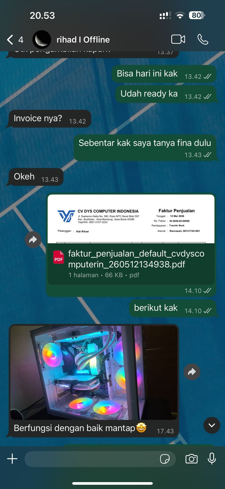 Bukti Transaksi Offline 2